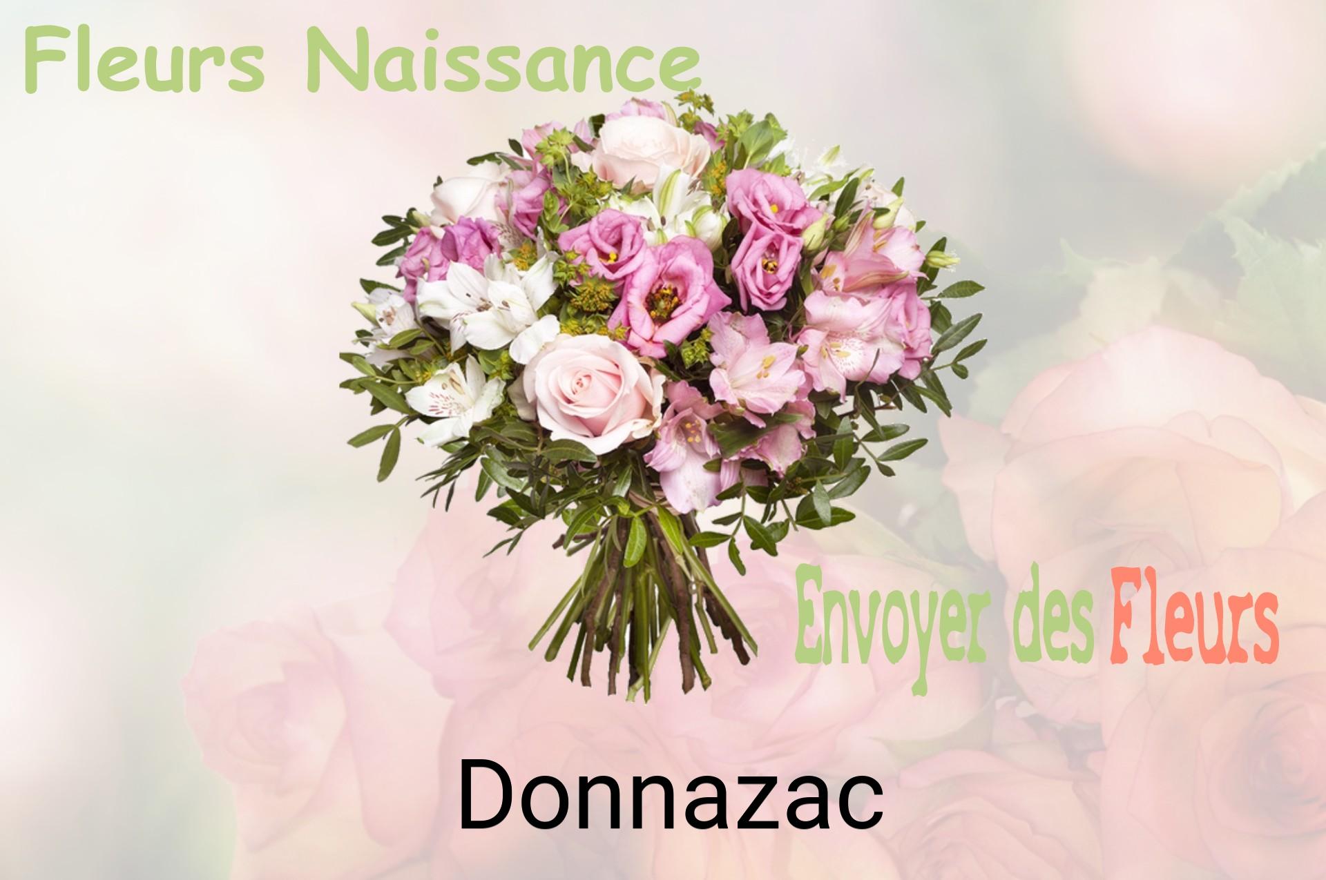 Bouquet de fleurs de naissance livré à Donnazac
